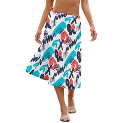 Women's A-Line Midi Skirt