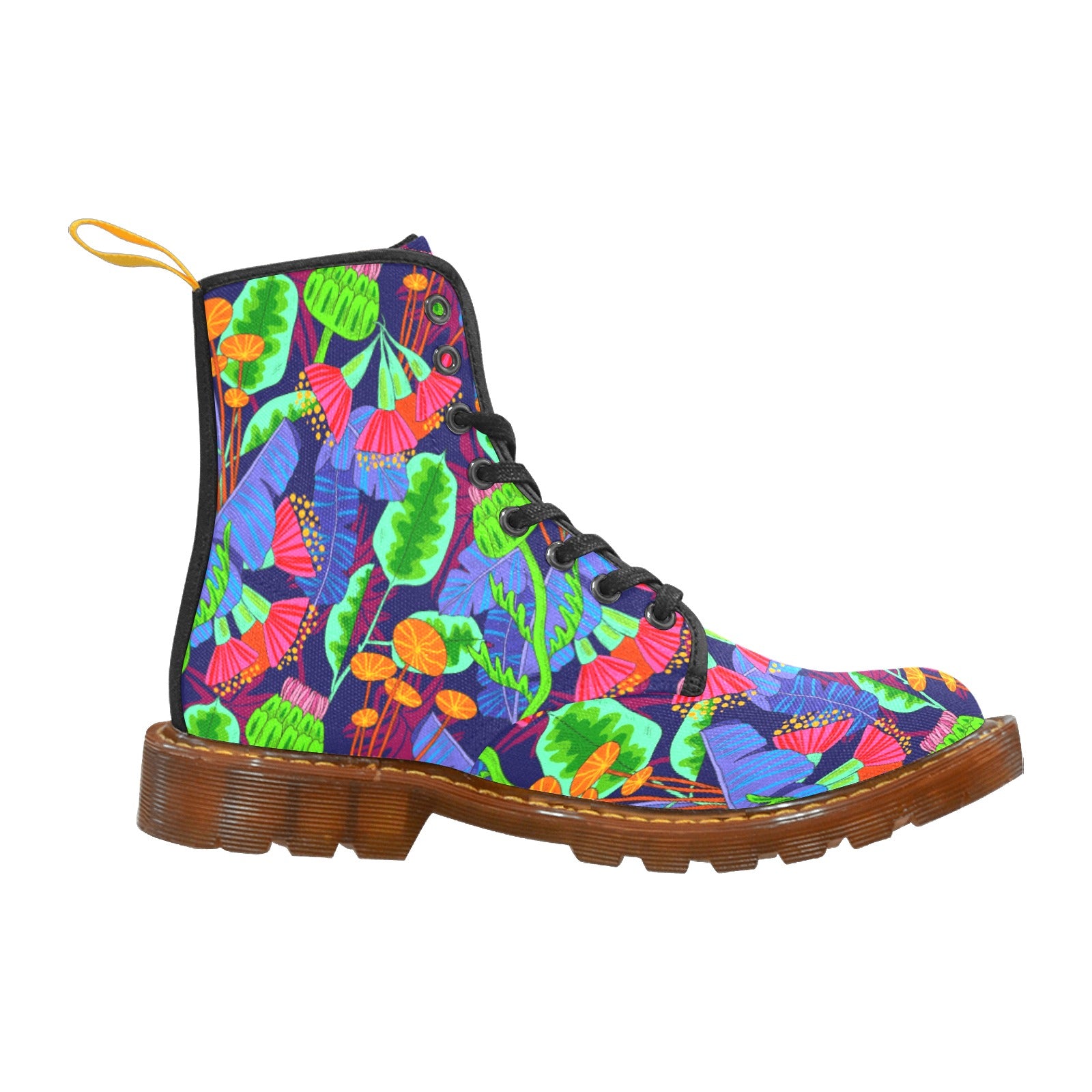 Women's Lace-Up Canvas Boots (Model 1203H)