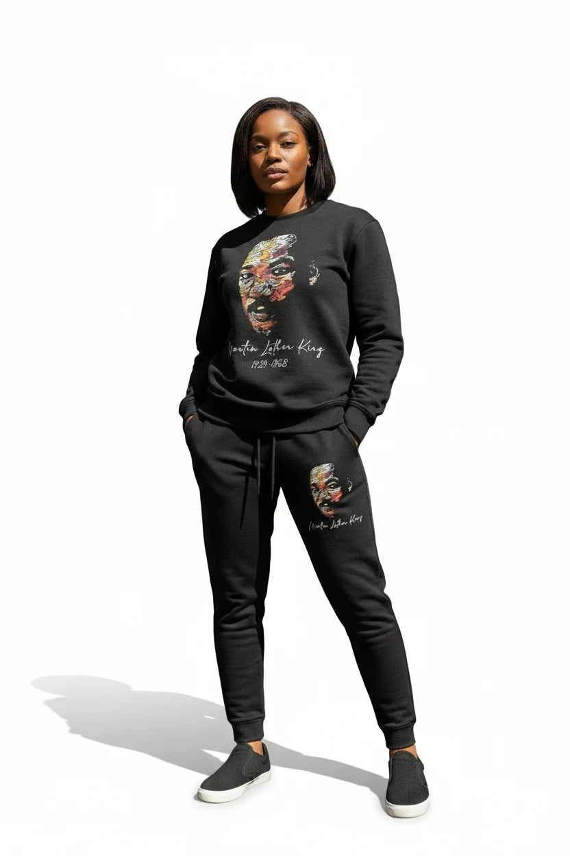 james baldwin graphic sweatsuit streetwear set