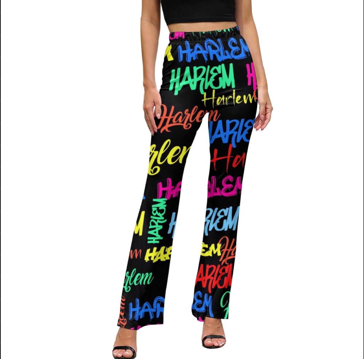 Women's Afrocentric Harlem Renaissance Flared Pants