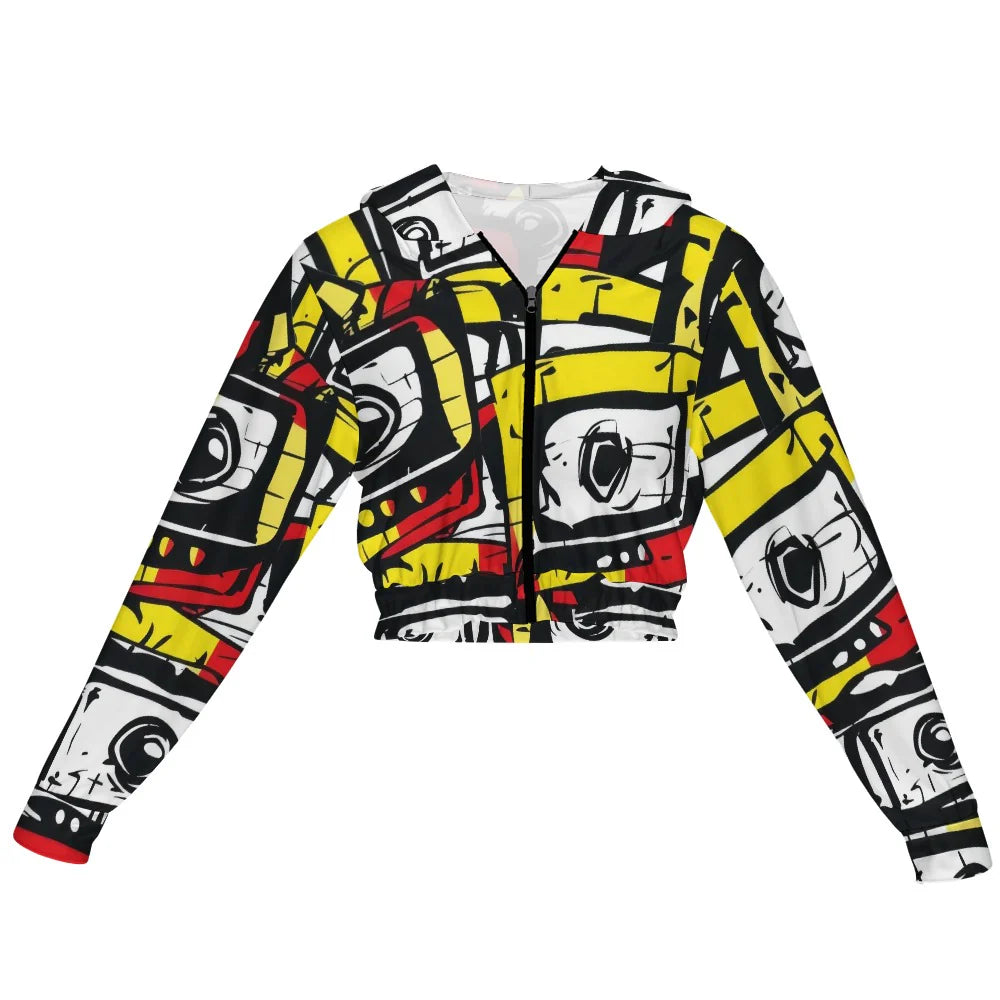 Women's Cropped Zip-Up Jacket