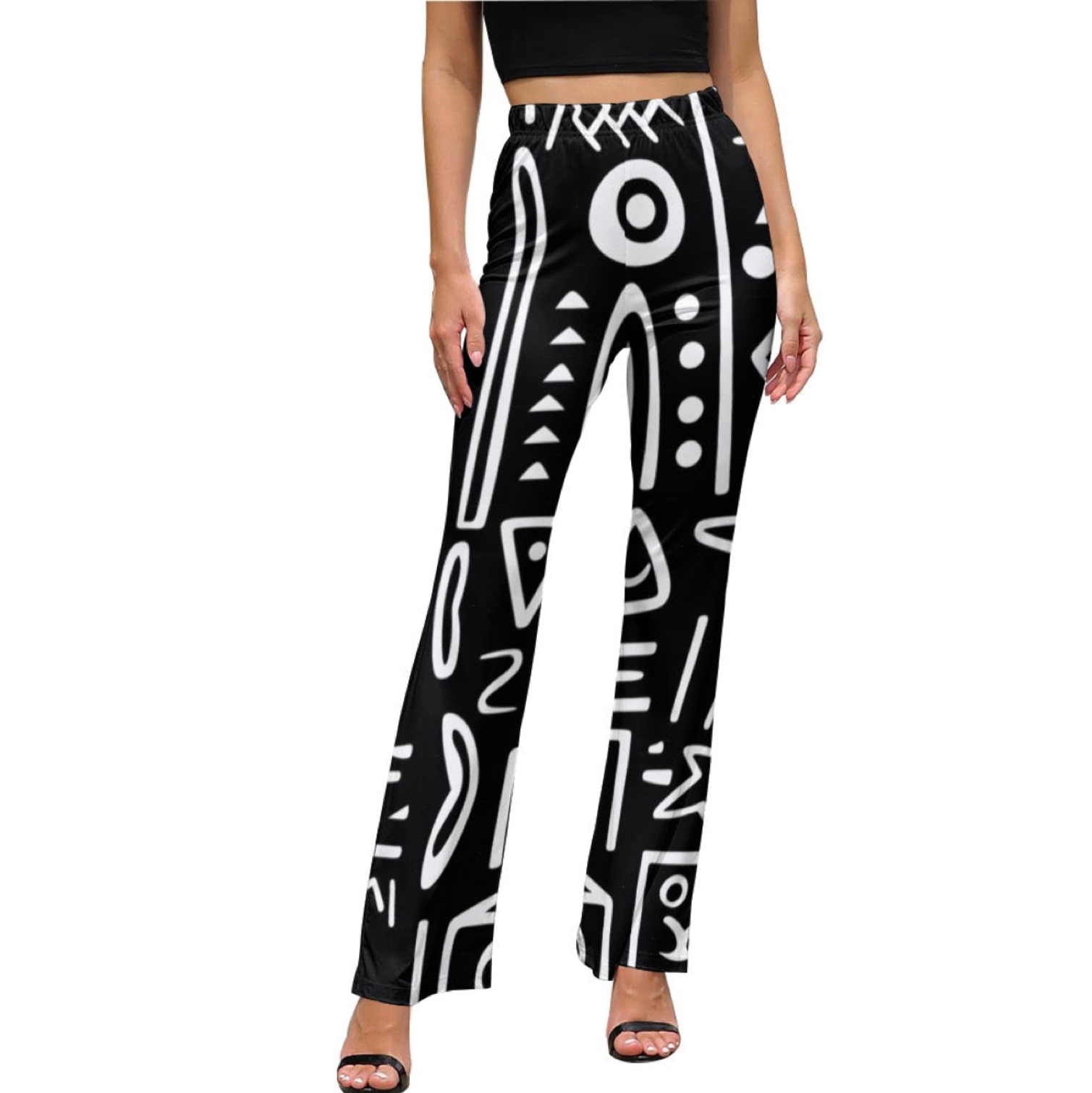 Women's Afrocentric Harlem Renaissance Flared Pants