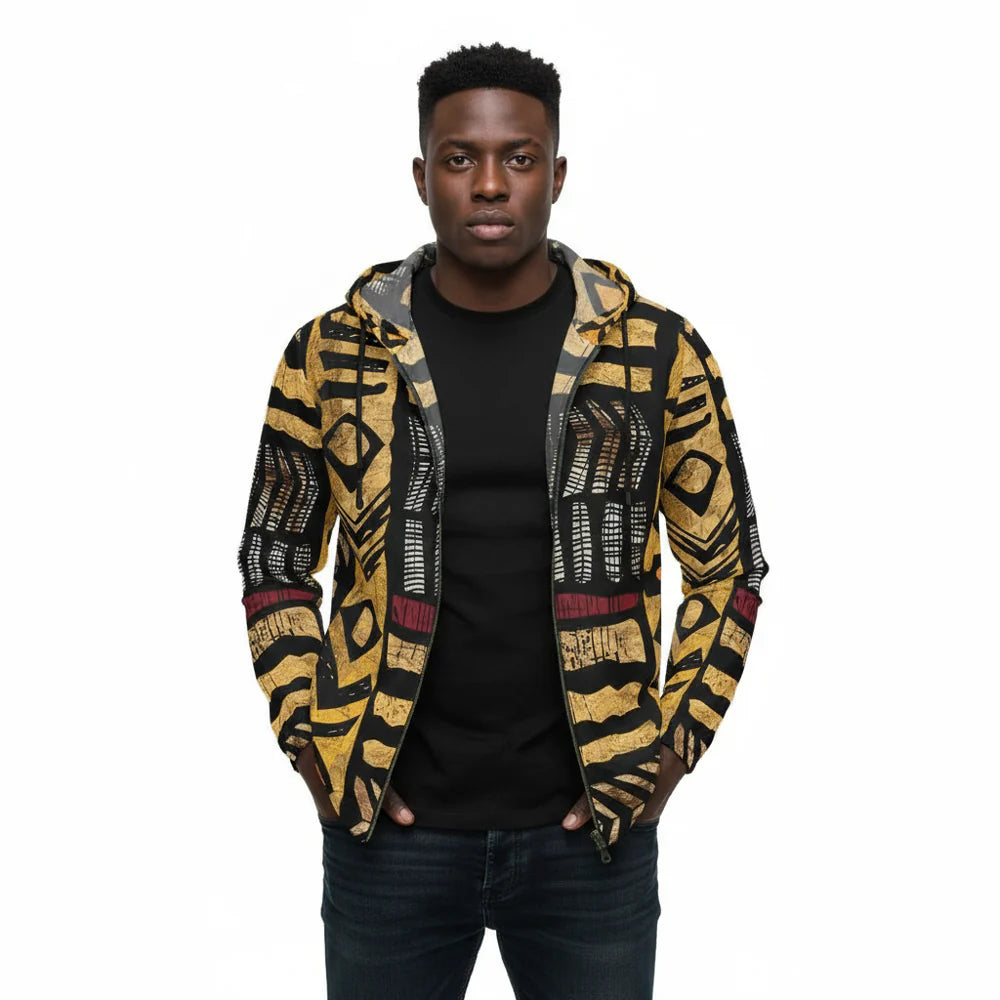 Men's All-Over Print Full-Zip Hoodie