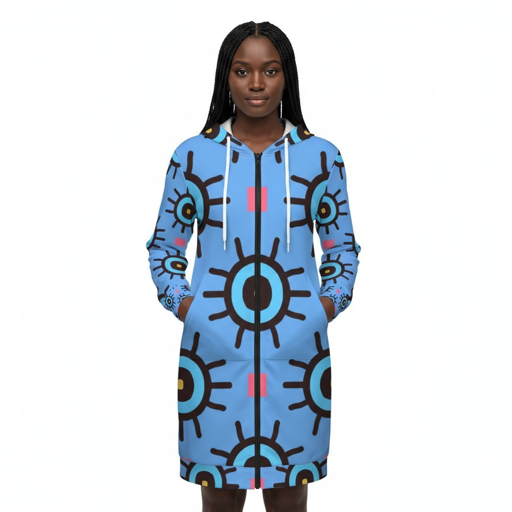 Women's Long Hooded Coat (H72)