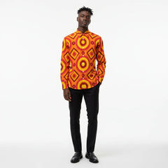 Men's Long-Sleeve Shirt with Chest Pocket