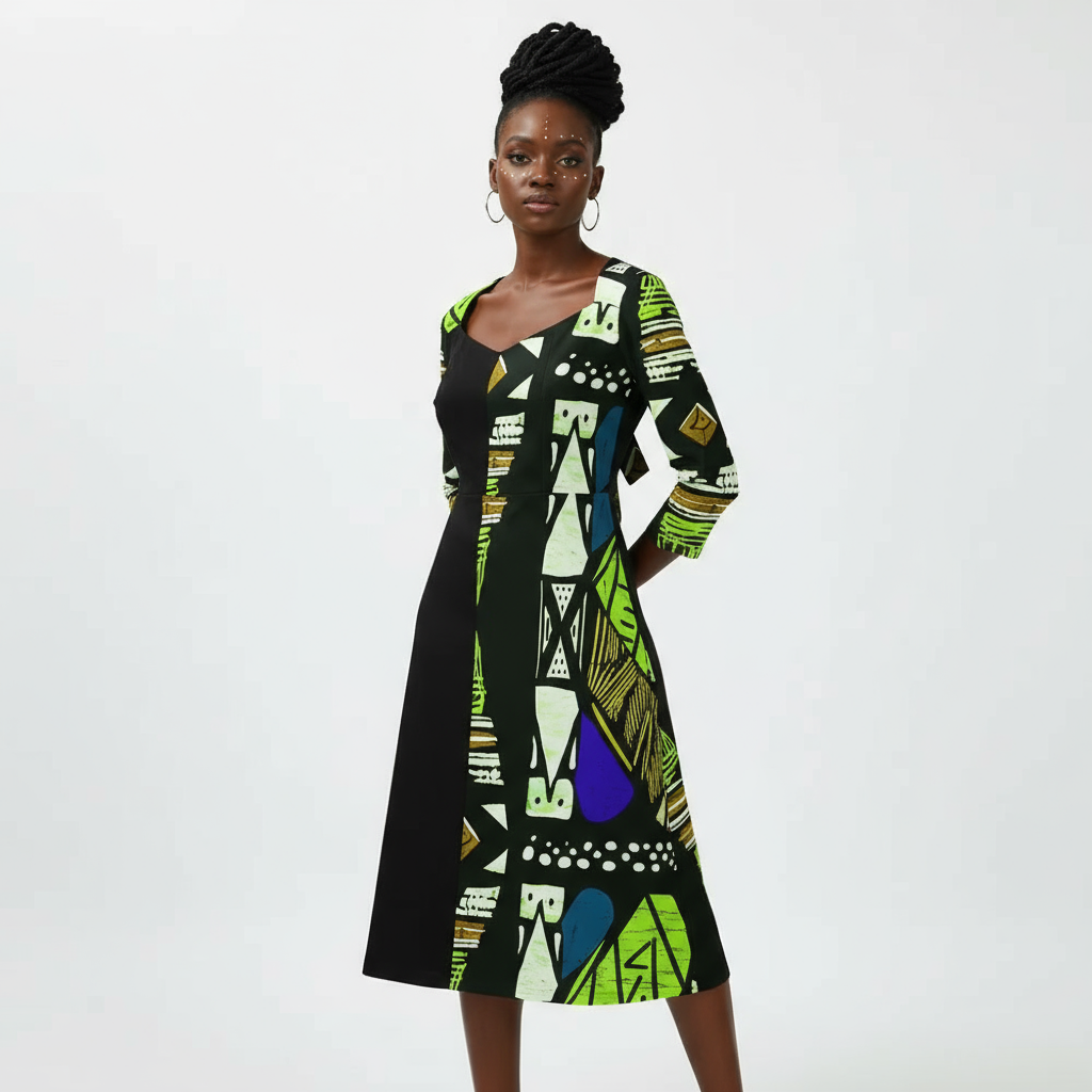 Women's Sweetheart Knot Flare Dress