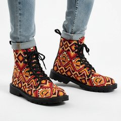Men's Lace-Up Canvas Boots