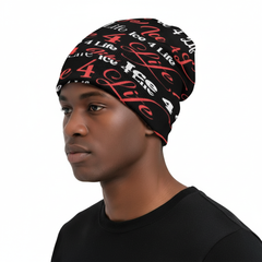 Unisex All-Over Print Knit Beanie