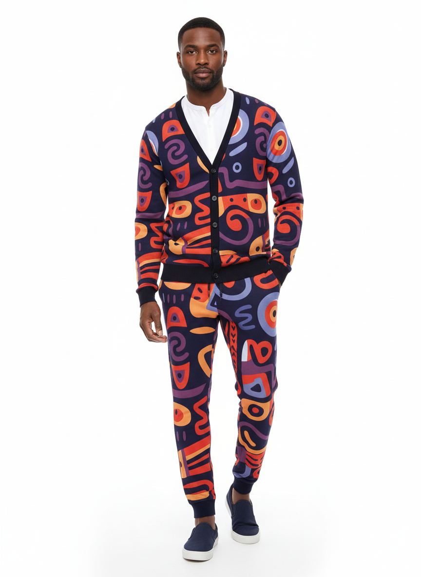 Men's Cardigan Sweater Set