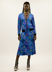 Women's Bomber Jacket and Skirt Set