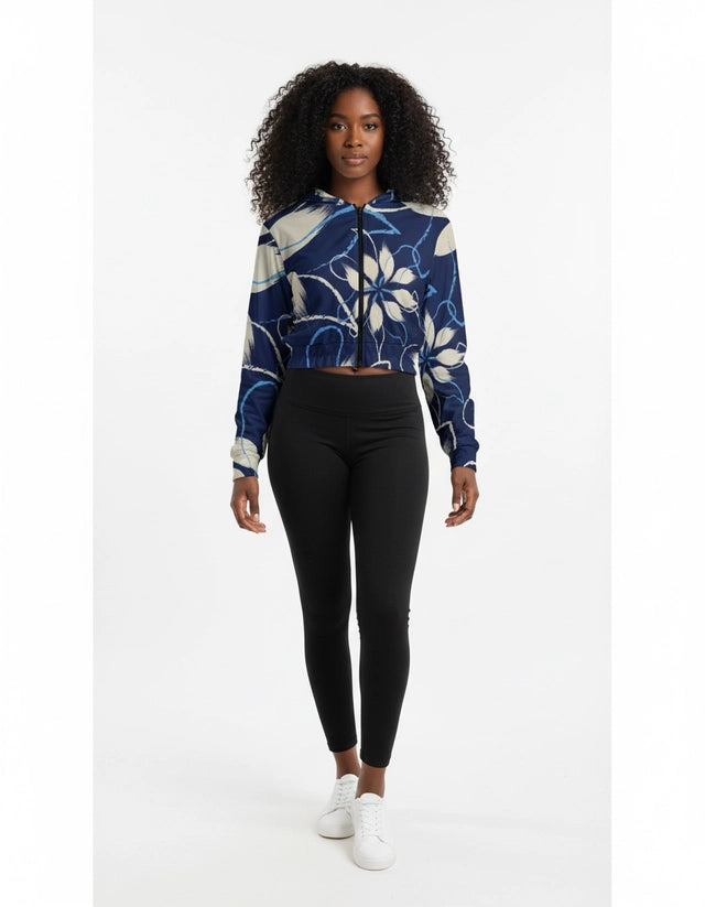 Women's Cropped Zip-Up Jacket